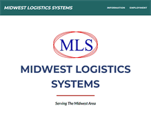 Tablet Screenshot of midwestlogisticssystems.com